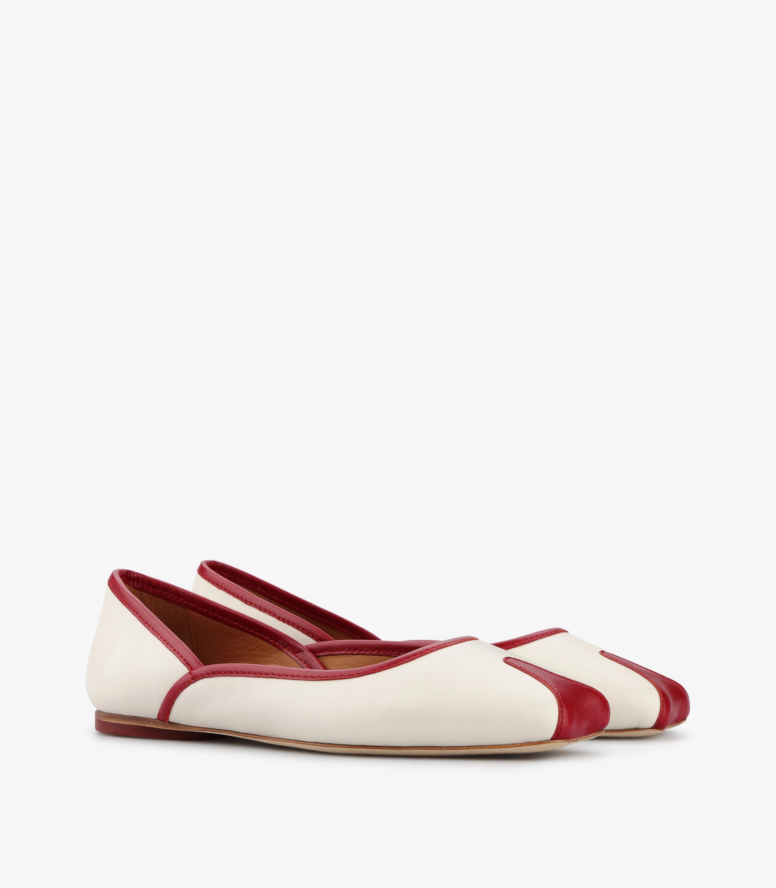 TUAS Julia Nude Winery Ballet Flats