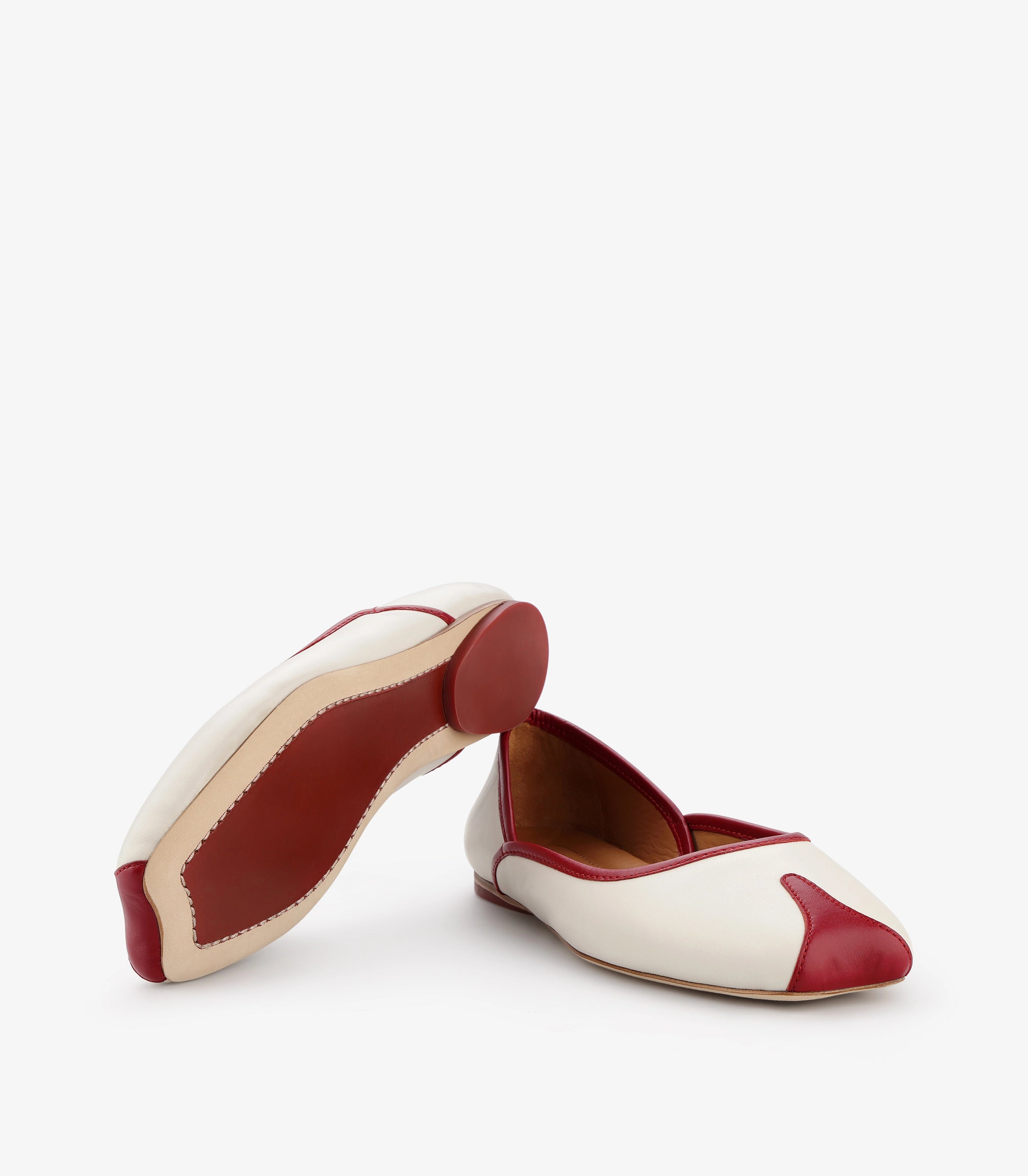TUAS Julia Nude Winery Ballet Flats