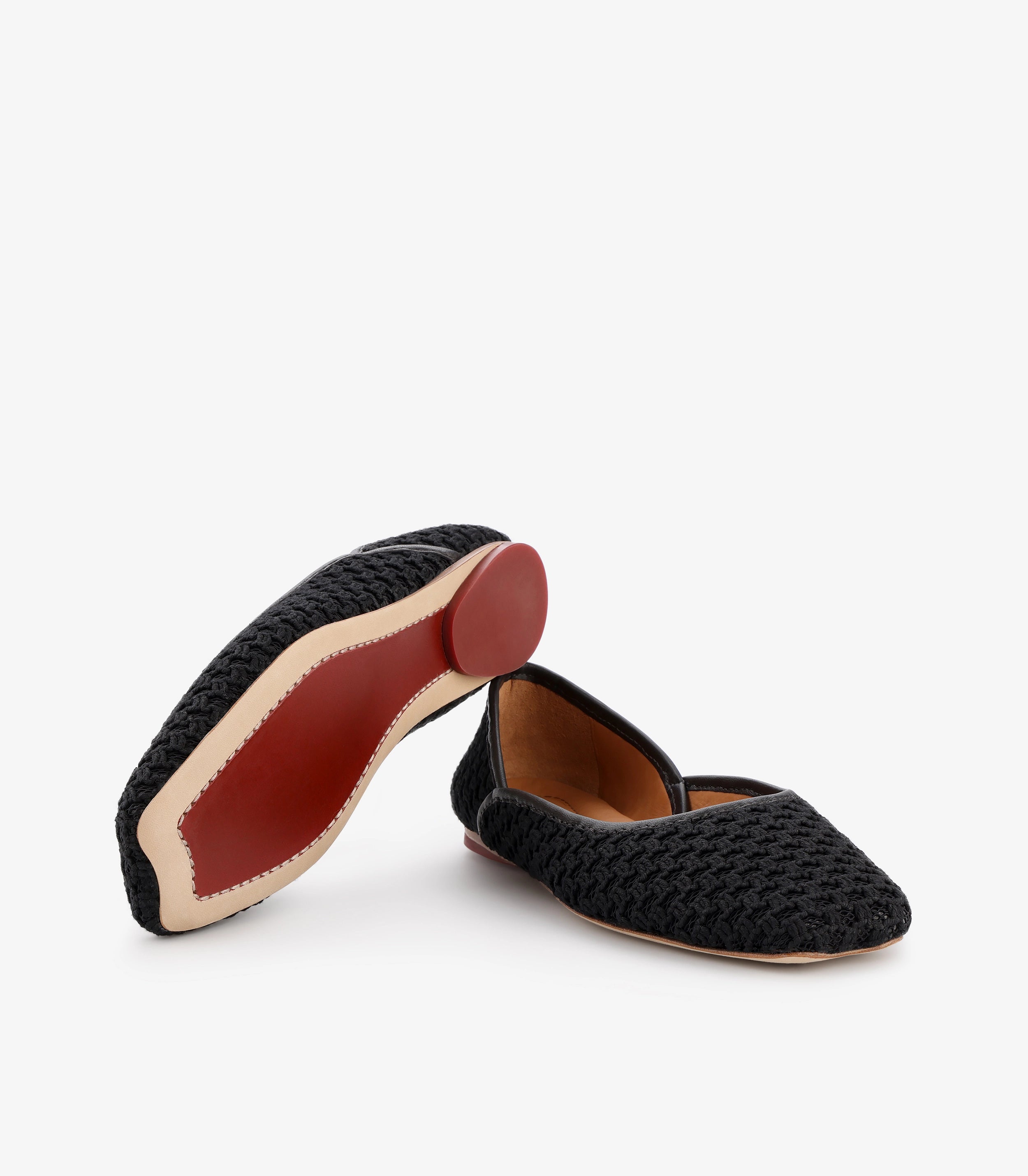 TUAS Louise Noir Ballet Flats