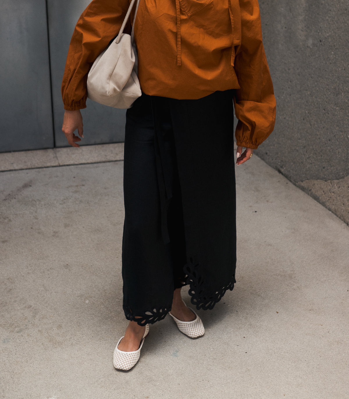 Louise Ecru Ballet Flats