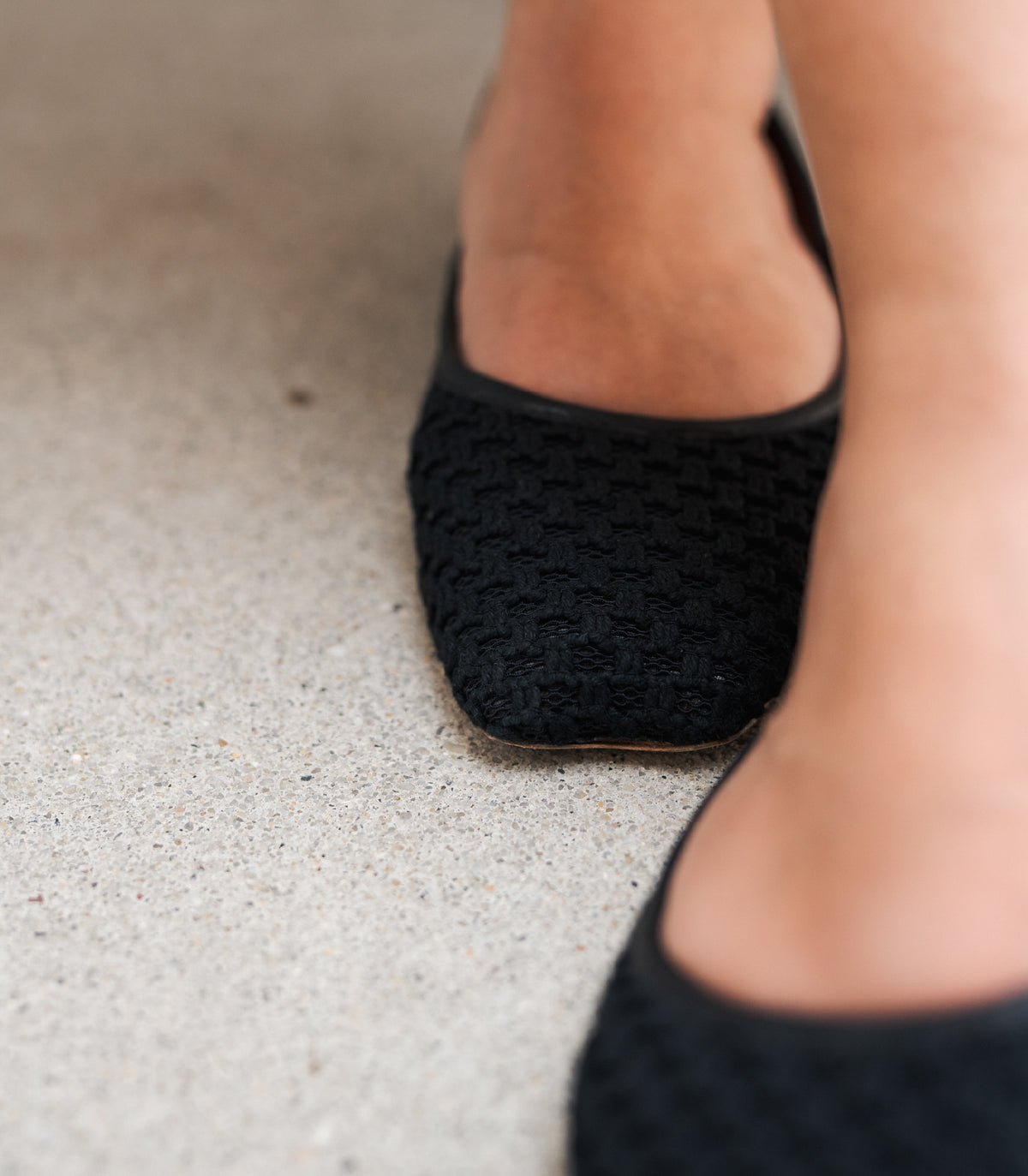 Louise Noir Ballet Flats