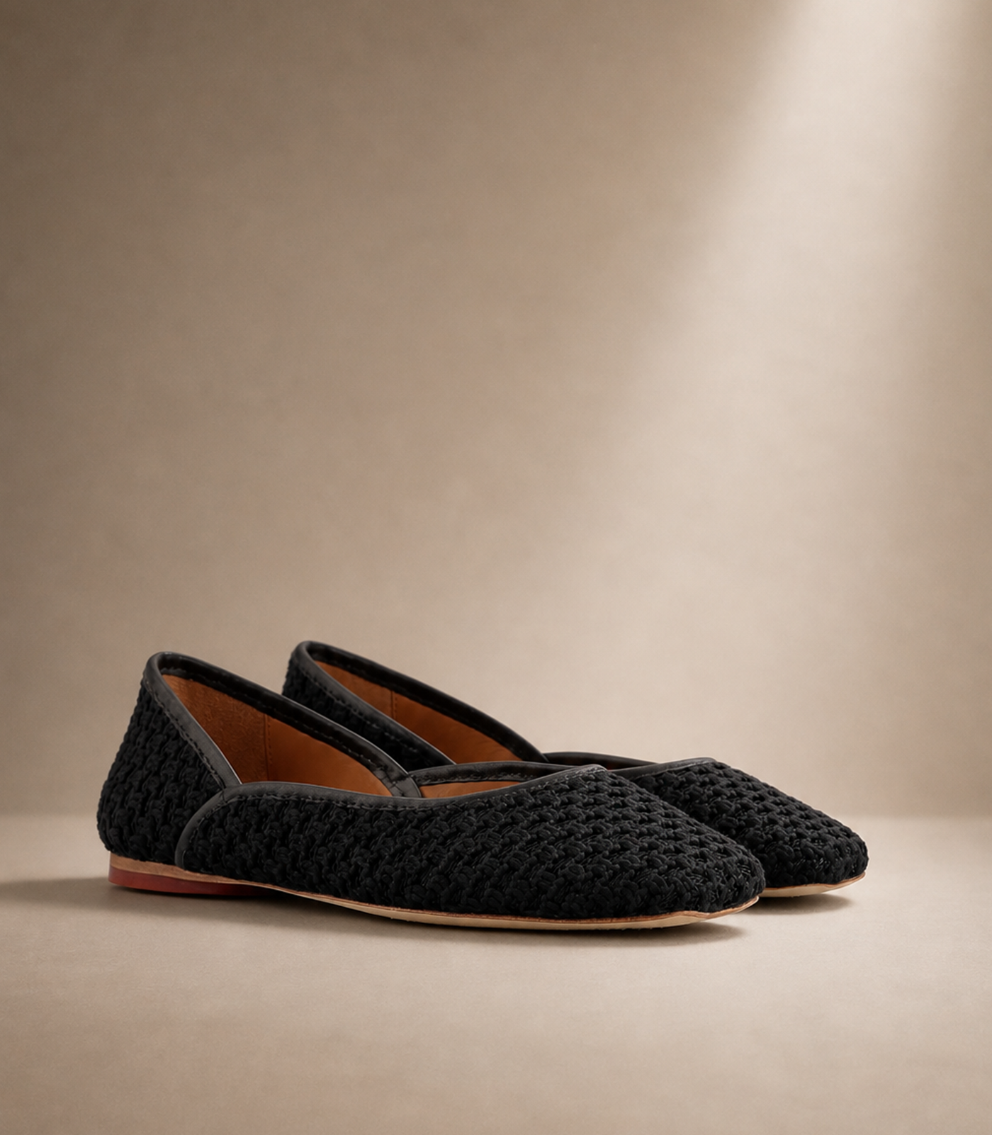 TUAS Louise noir ballet flats