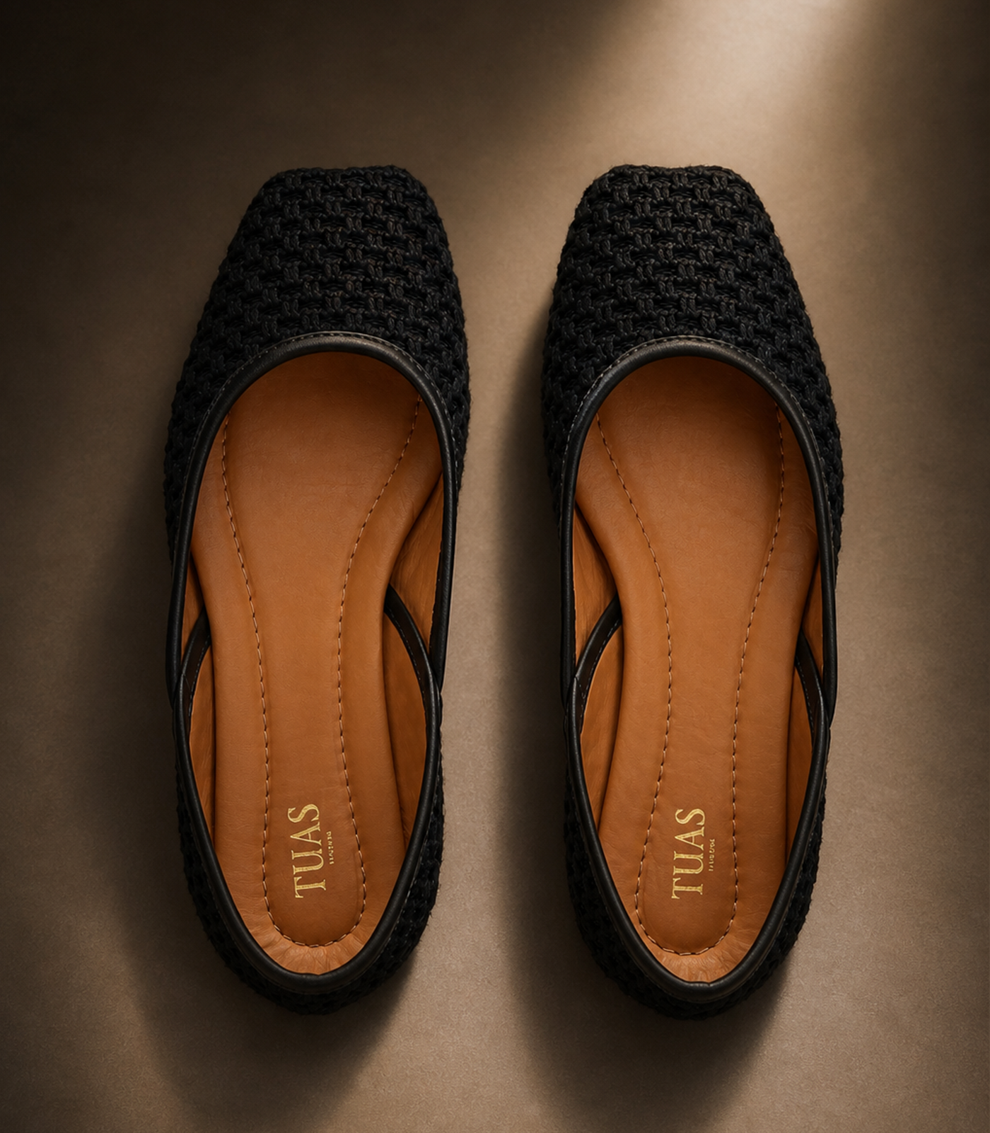 TUAS Louise noir ballet flats