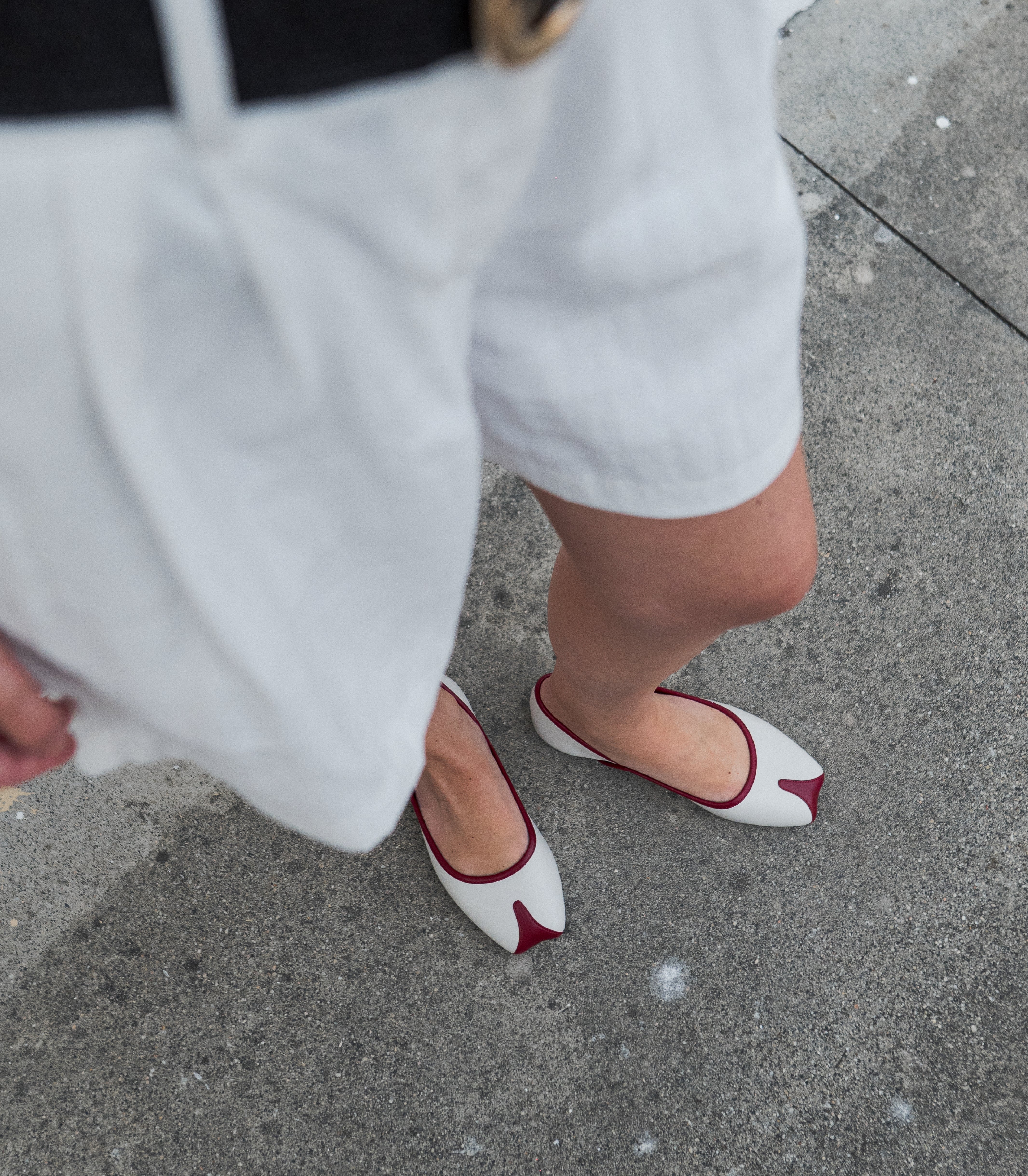 Julia Nude Winery Ballet Flats