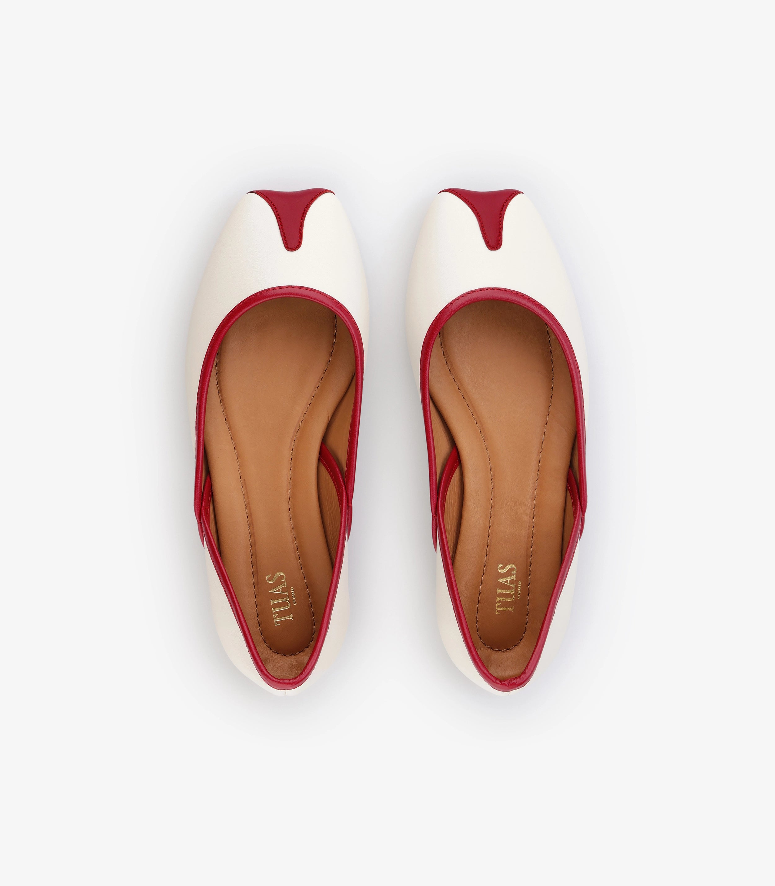 TUAS Julia Nude Winery Ballet Flats