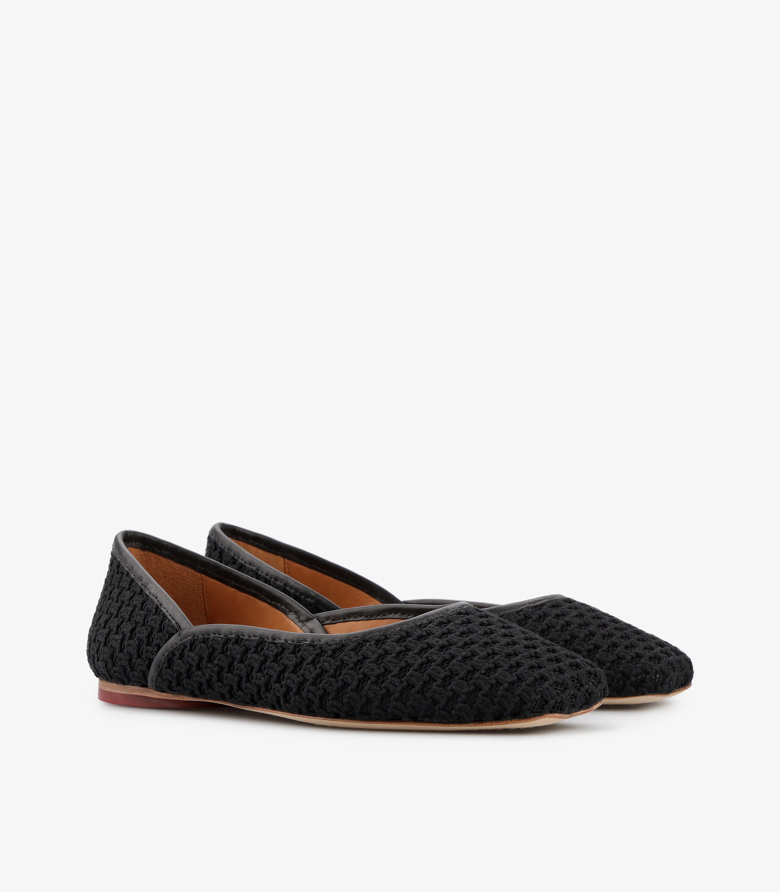 TUAS Louise Noir Ballet Flats