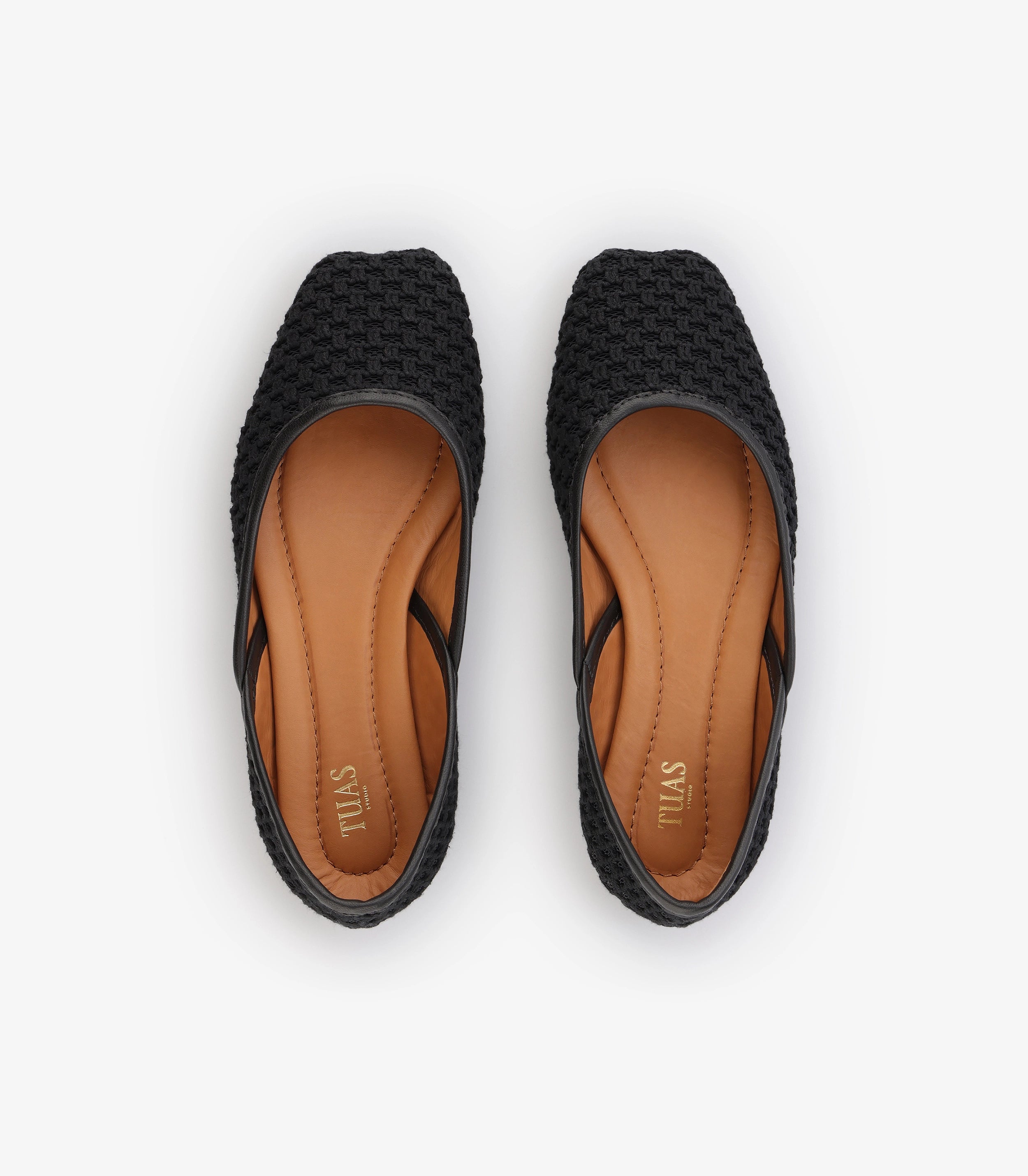 TUAS Louise Noir Ballet Flats