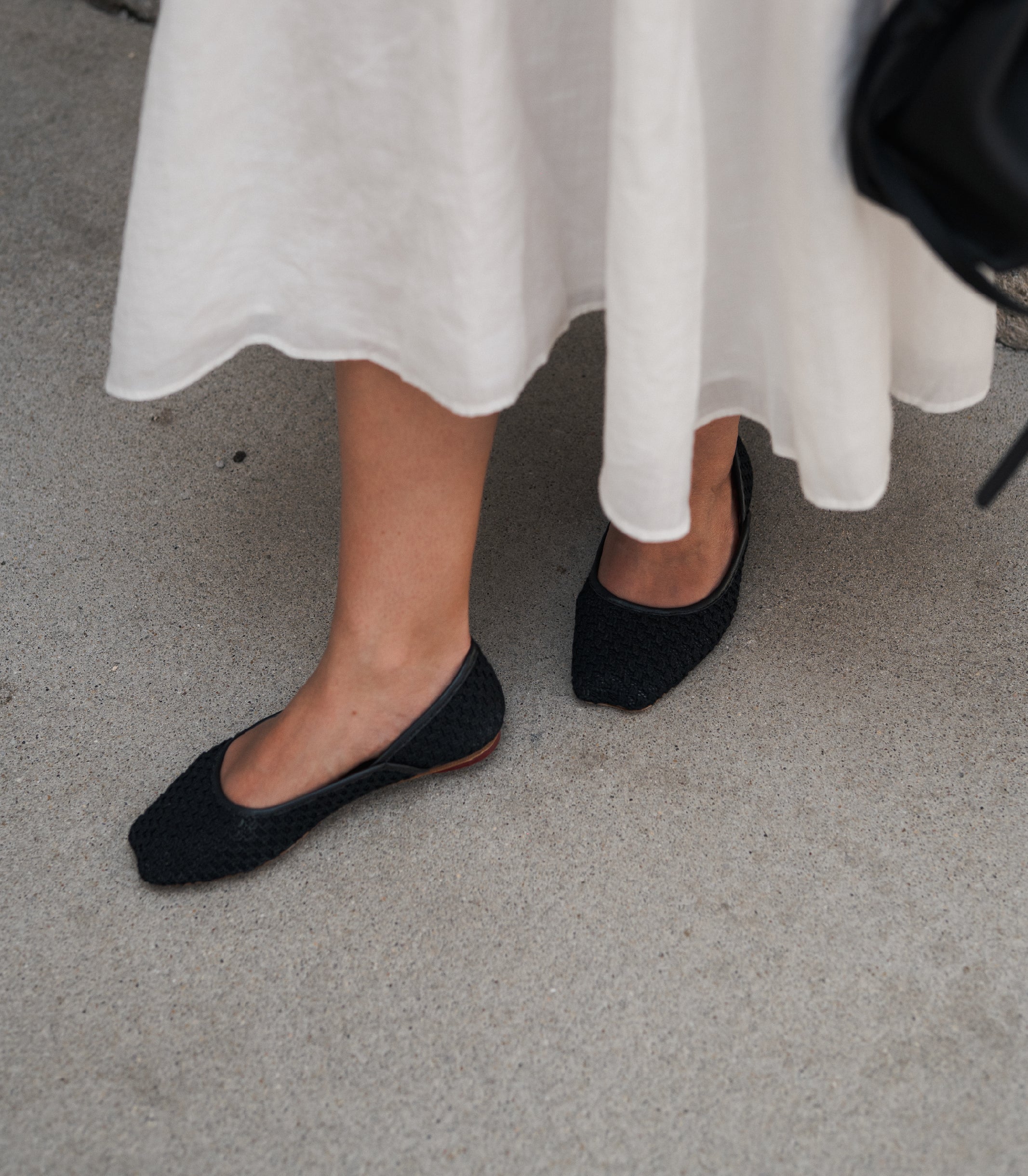 Louise Noir Ballet Flats