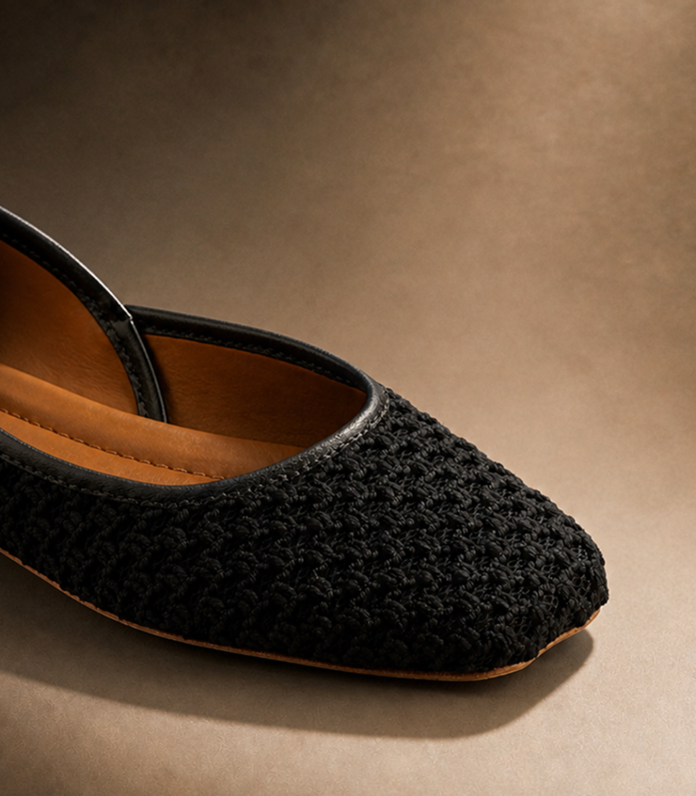 TUAS Louise Noir Ballet Flats